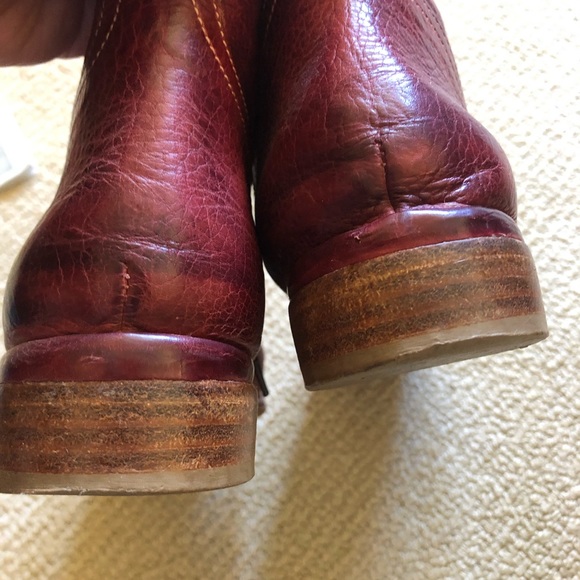 Gidigio 39.5 red ankle boot - Picture 3 of 6